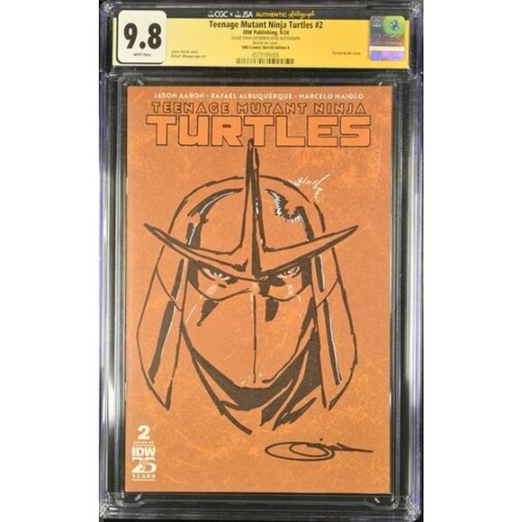 TMNT #2 Sketch Variant CGC 9.8 SS Jason Aaron Rafael Albuquerque Marcelo Maiolo